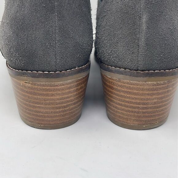 Cole Haan Gray Suede Booties, women’s size 10.5 B, 2” heel - Picture 5 of 12